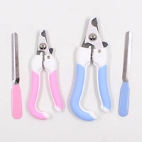 pet toe care stainless steel dogs cats claw safety nail clippers cutter nail file portable scissors trim nails pet products