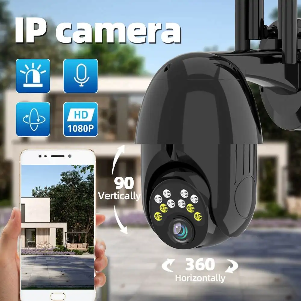 

IP-камера с 5-кратным увеличением, 1080P, 10LED, PTZ, Wi-Fi