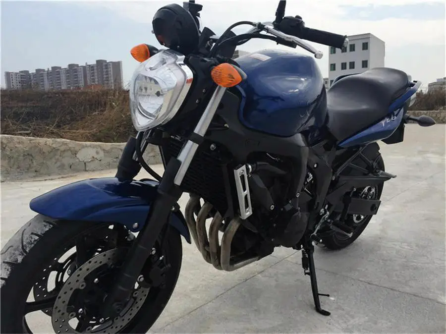 Для Yamaha FZ6 FZ6N FZ-6N 2004 2005 2006 мотоцикл комплект передних фар фара в сборке с поворотниками зеркала заднего вида