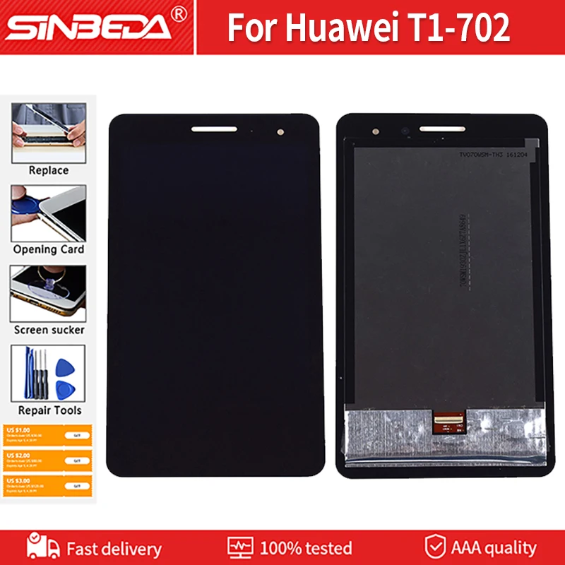 

For Huawei T1 7.0 3G 702 702U 702U T1-702 T1-702U T1-702U Tablet LCD Touch Screen Touch Screen Digitizer panel Assembly