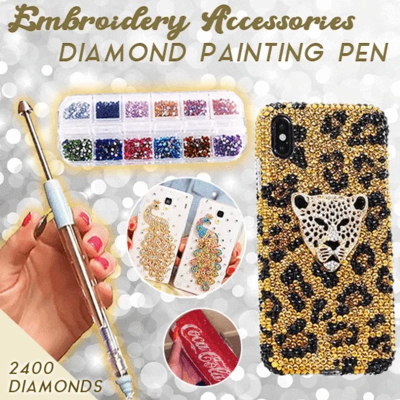 

Diamond Painting Pen Embroidery Accessories DIY Point Drill Pen Multifunctional Point Drill Rhinestone Diamond Painting Tool