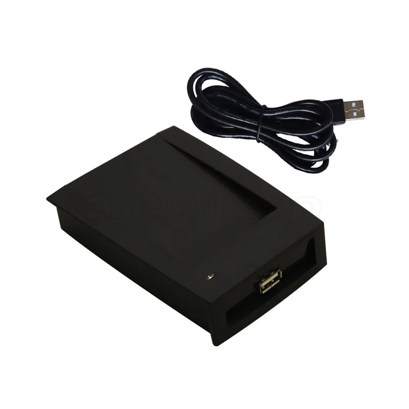 

RFID Reader 125KHZ Proximity Card Reader EM4100 USB Proximity Sensor Smart Card Reader No Drive+2pcs EM4100 RFID Card