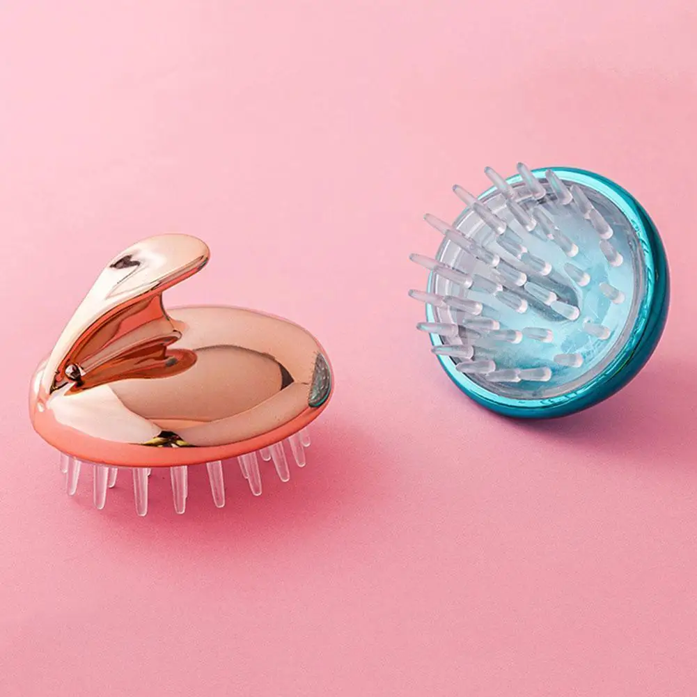 

НОВАЯ щетка для шампуня, массажер для кожи головы, силиконовая Расческа для отшелушивания и очистки душа, Детская щетка, воздушная щетка для...