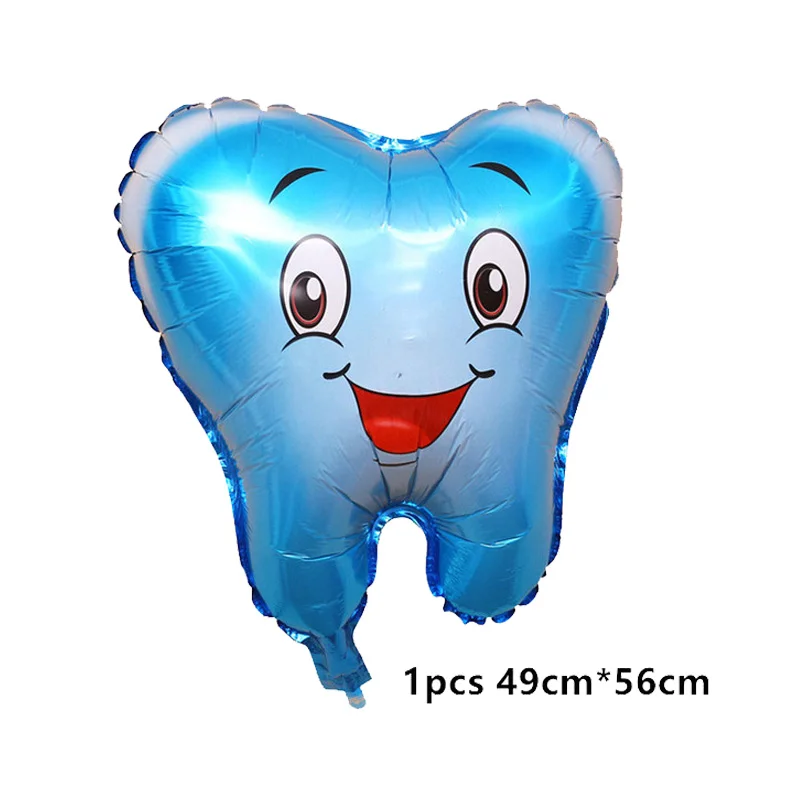 1 компл. голубые и розовые Мультяшные зубы тематические шары выражение улыбки