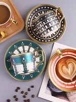 european light luxury ceramic coffee cup british light luxury coffee set set cute coffee mugs and cups