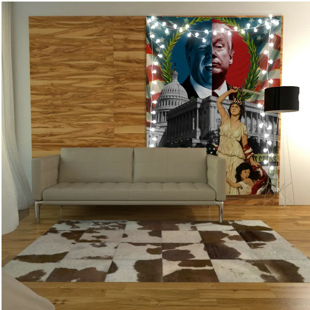 Американский президент искусство настенный подвесной диван стол покрывало для