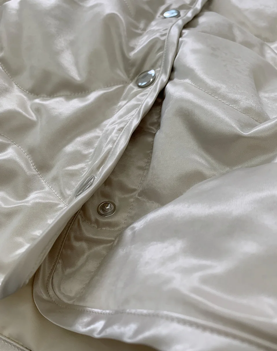 

Womens Coats Winter New White Duck Down Jacket Loose and Thin Warm Jacket Women