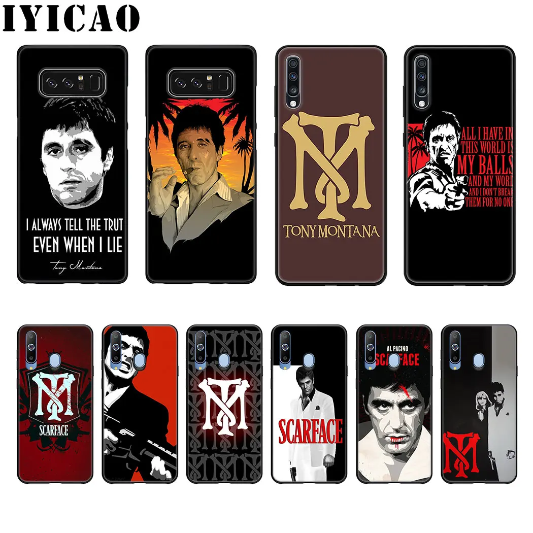 Мягкий силиконовый чехол Scarface Тони Монтана для samsung Galaxy Note 10 Plus A50s A40s A30s A20s A10s TPU |