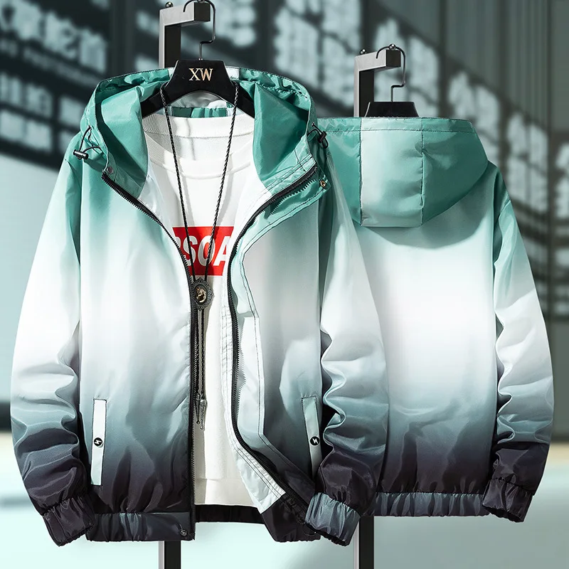 Мужская куртка-бомбер синяя оранжевая зеленая серая Повседневная бейсбольная