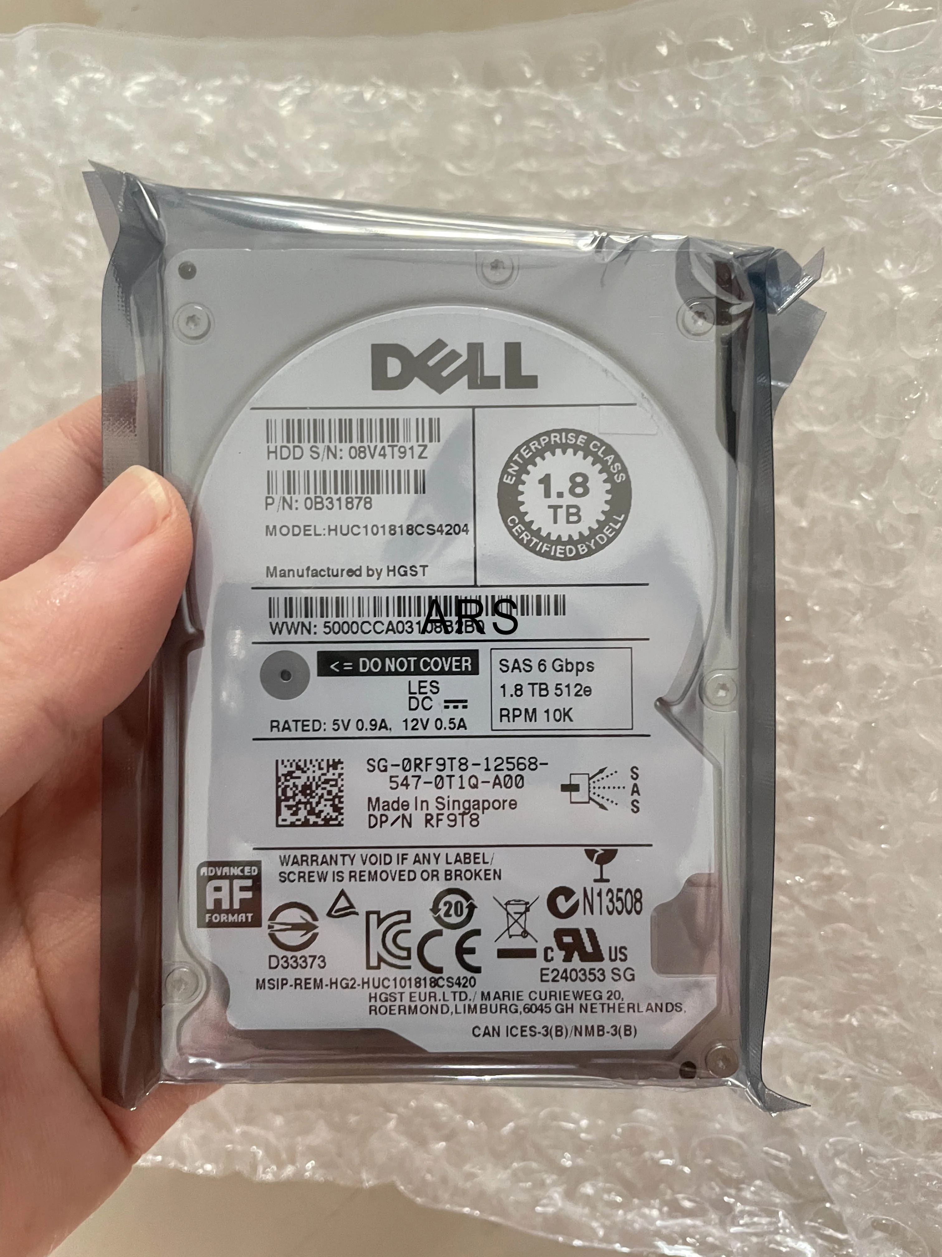 Original For HUC101818CS4204 1.8T 10K SAS 2.5'' tested good 3 years warranty Need more photos contact me | Электроника