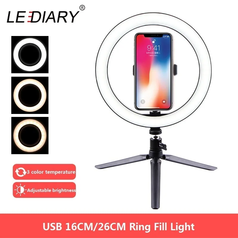 Светодиодная кольцевая лампа IARY студийный светильник с регулируемой яркостью и