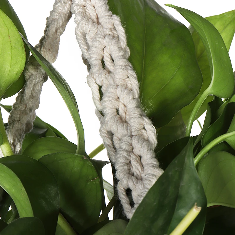 Mayitr винтажный джутовый канат Плетеный горшок держатель подвесной Плантатор