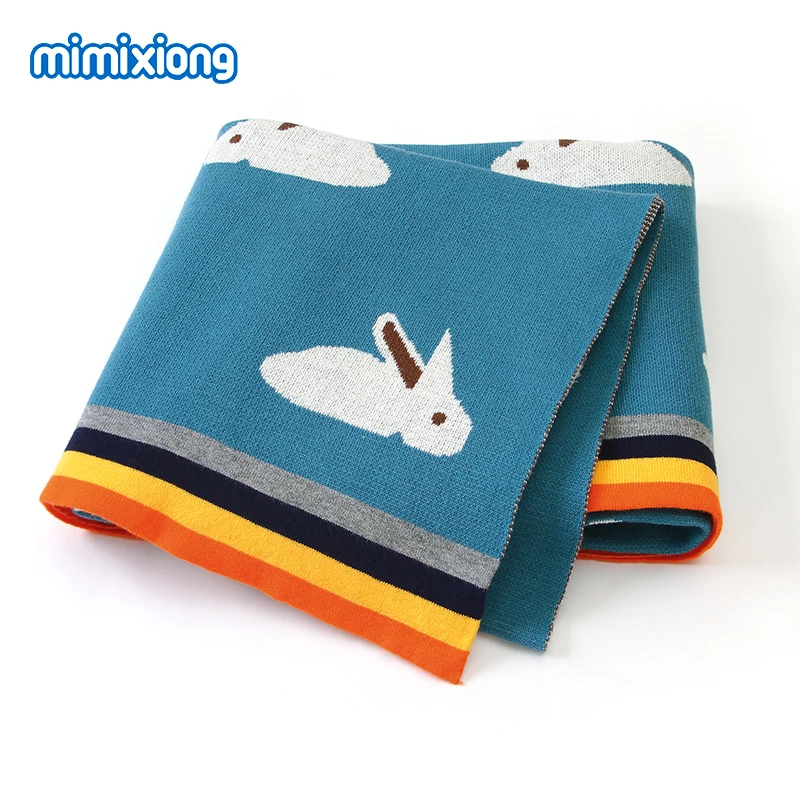 

Детское одеяло s, мягкое трикотажное одеяло из 100% хлопка для новорожденных, покрывало для сна 100*80 см, одеяло для младенцев, дивана, кроватки, ...