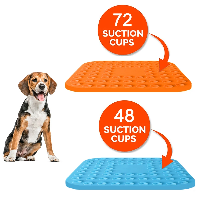 

Lick Pad Mat for Dogs Slow Food Bowls Mat Feed Plate Training Pet Feeder Supplies Easy Washing Dog Accessories