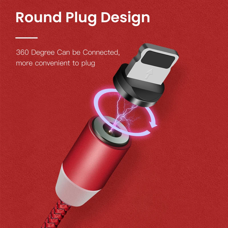Магнитный кабель VEEAII USB Type-C Micro для Iphone 11 pro X Samsung Xiaomi мобильный телефон 1 м |