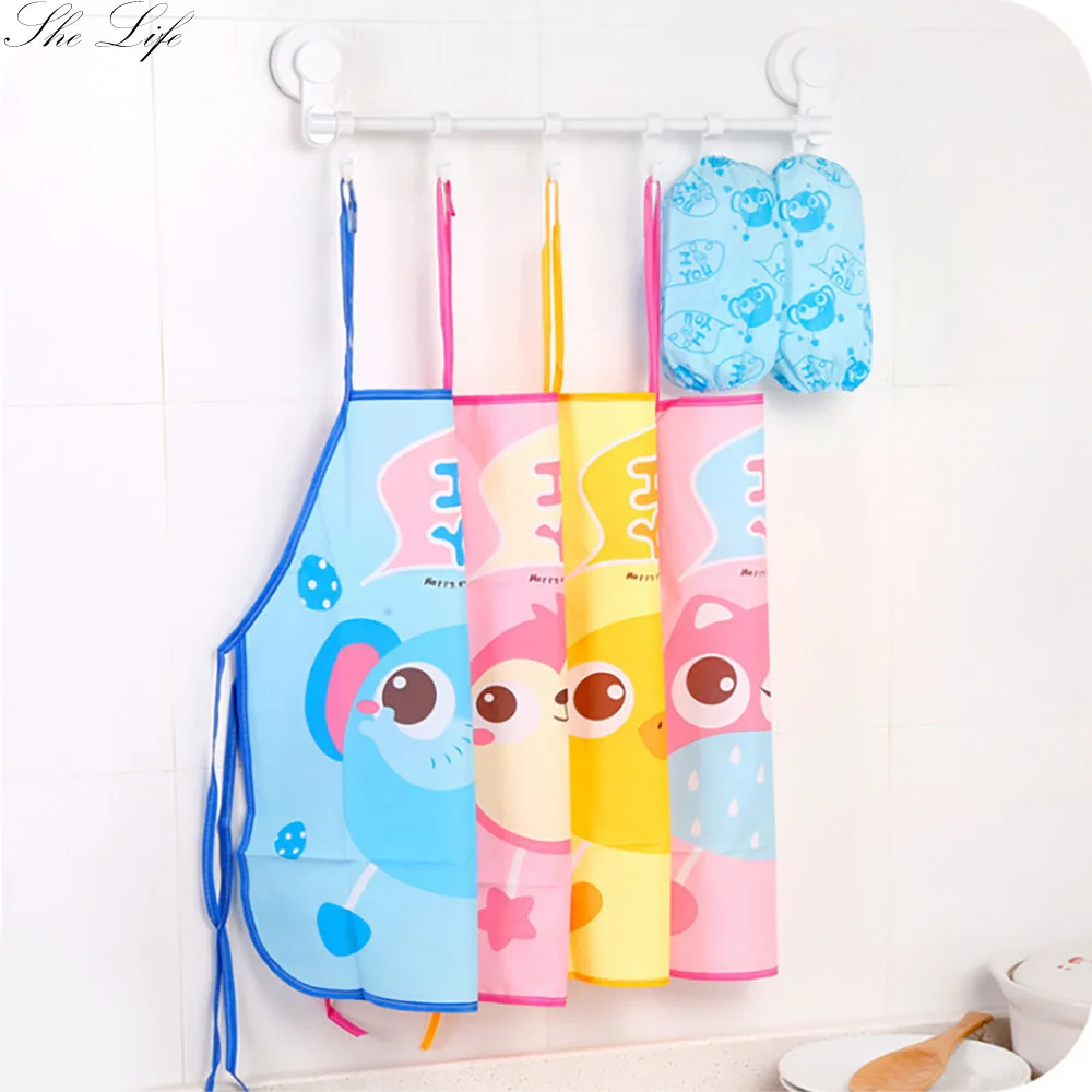 

Креативный Детский фартук, кухонный набор, предметы первой необходимости, милый мультяшный Водонепроницаемый Фартук