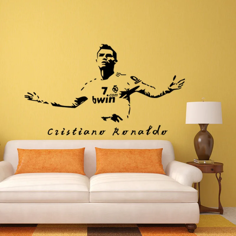 Cr7 Наклейка на стену с изображением футбольного игрока Криштиано Роналду для