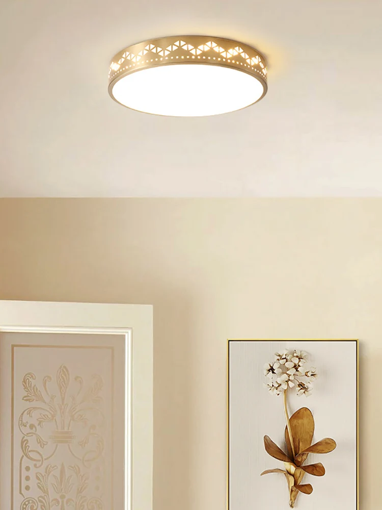 Потолочный светильник MOONSHADOW современный полностью латунный СВЕТОДИОДНЫЙ для