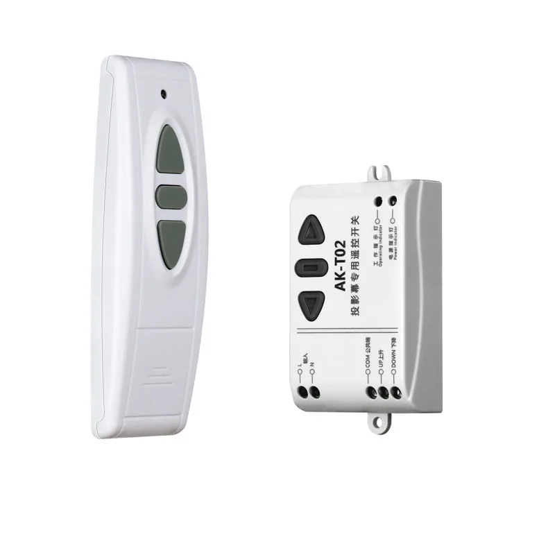 Фото AC110V 220V 433 МГц RF беспроводной пульт дистанционного управления для экрана проектора автоматизированные шторы двигатель затвора вперед назад №2
