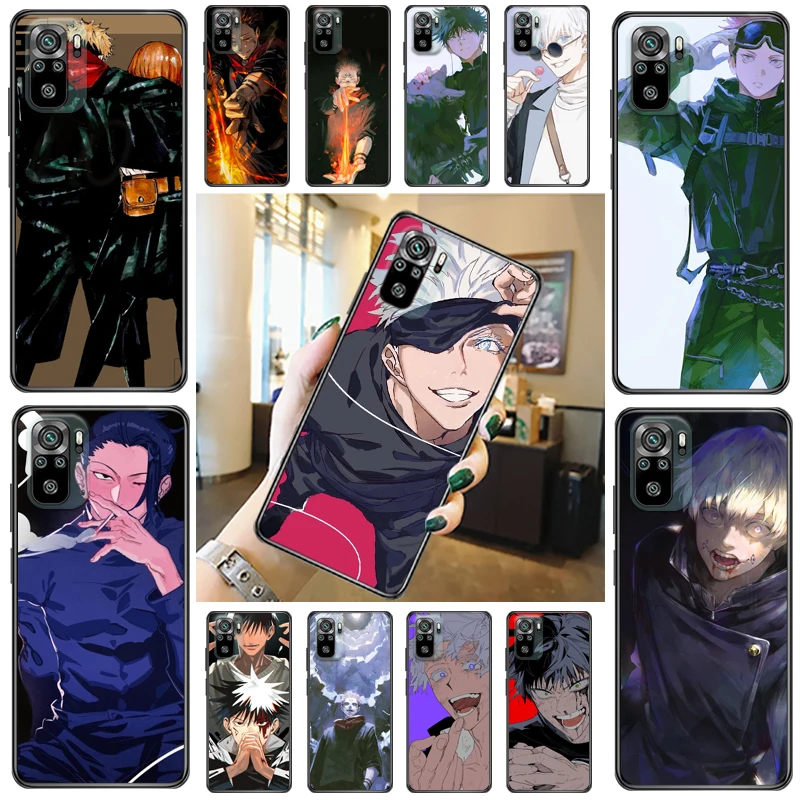 

Jujutsu Kaisen Satoru Gojo Fushiguro Megumi Sukuna Yuji Itadori Phone Case For Xiaomi Redmi Note 10 Pro 10T 5G 10S Back Cover