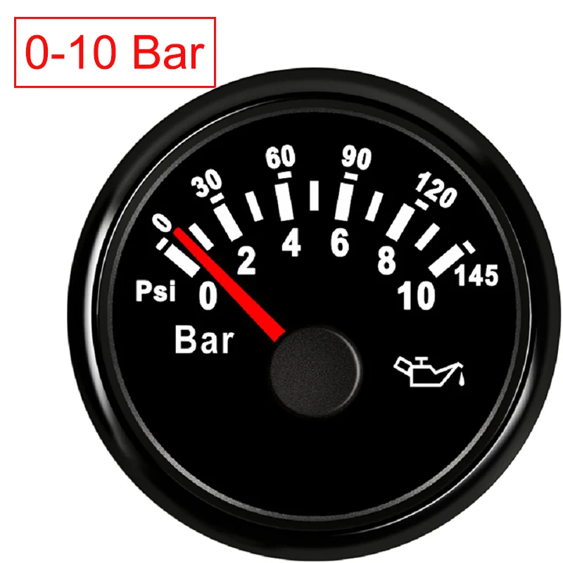 Масляный Пресс 0 5 бар цифровой измеритель давления 10 для лодок яхт автомобилей 52