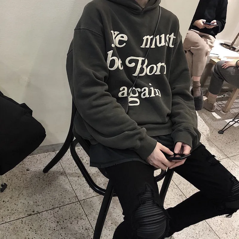 CPFM толстовки для мужчин и женщин высокое качество CPFM толстовки ye Must be Born agree логотип печати Дрейк Kanye West толстовка пуловеры