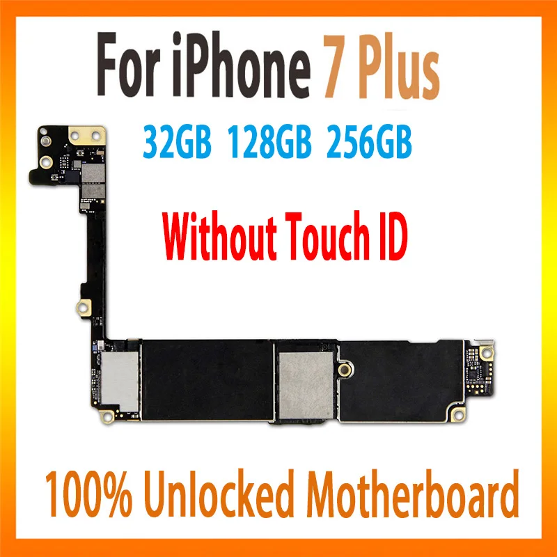 Оригинальная разблокированная материнская плата для iPhone 7P 7 plus с/без Touch ID с полным чипом официальная логическая плата ios