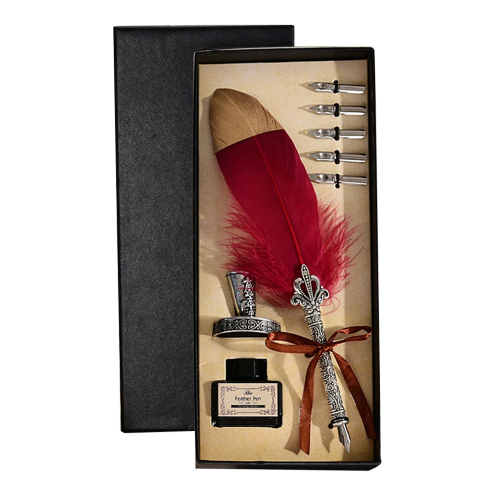 Винтажная каллиграфическая перьевая ручка модная с ручкой набор из 2/5 наконечник