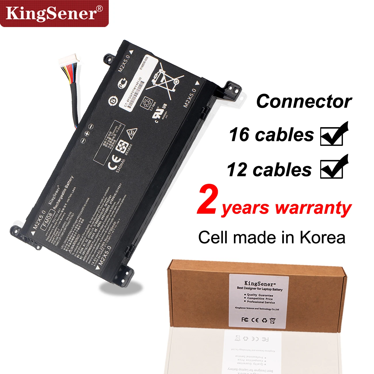 KingSener 14 6 V 83.22Wh 5340 мА/ч FM08 ноутбук Батарея для HP двумя способами Женские 17 an013TX an014TX
