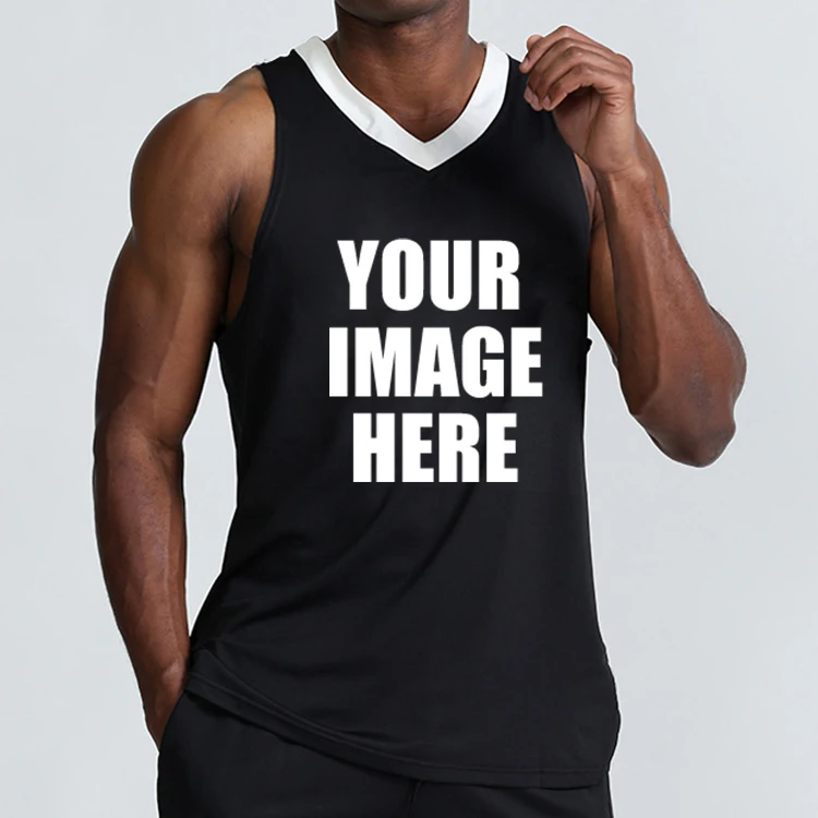 

Gym Vests Custom Men's Polyester Sleeveless Stringer Workout Muscle Top Tank Logo