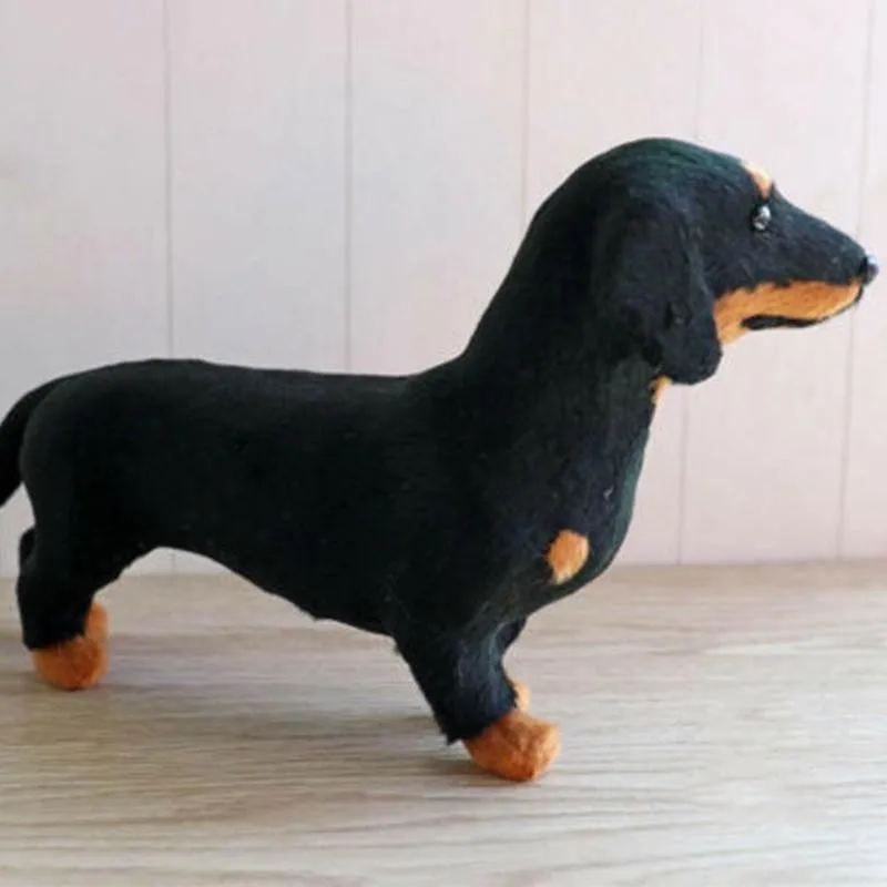 Реалистичная игрушка такса игрушка-симулятор собаки щенка набивная собака