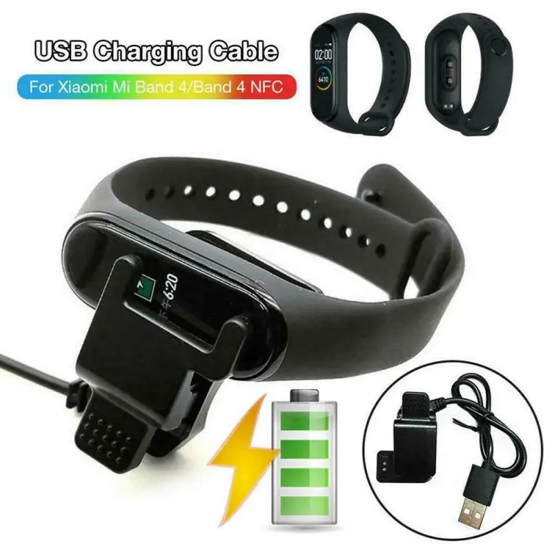 

Dropshipping Charger Cable For Xiaomi Mi Band 4 Smart Wristband Bracelet USB Charger Adapter Wire Charger Smart Accessories