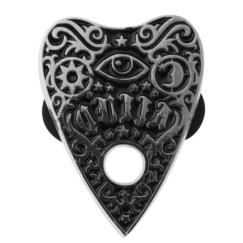 

Halloween Planchette Enamel Lapel Pins Gothic Black Witchcrafts Brooch Pins
