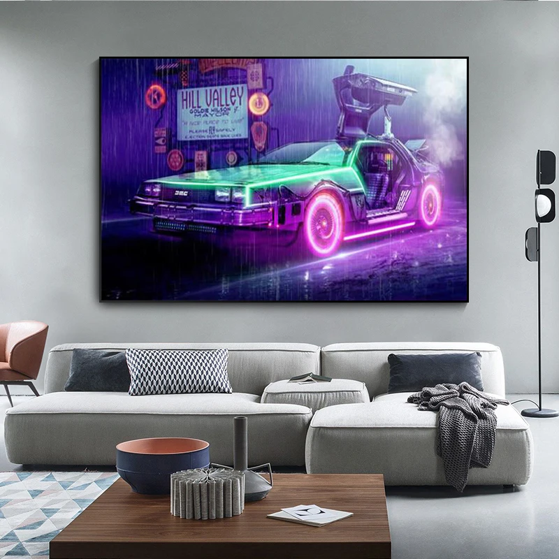 

Canvas Movie Pictures Back to the Future Movie Poster Prints Living Room Decoration Prints Wall Art Pictures Frameless Pictures