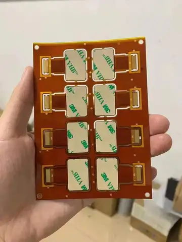 Гибкие и жестко-гибкие печатные платы FR4, CEM-1, алюминий 0,1 мм с золотистым припоем