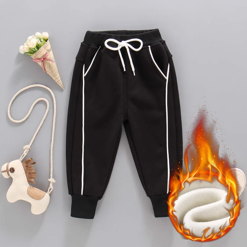 

Fleece Thickening Thermal Boys Winter Pants Fashion Warm Kids Trousers Children's Clothing