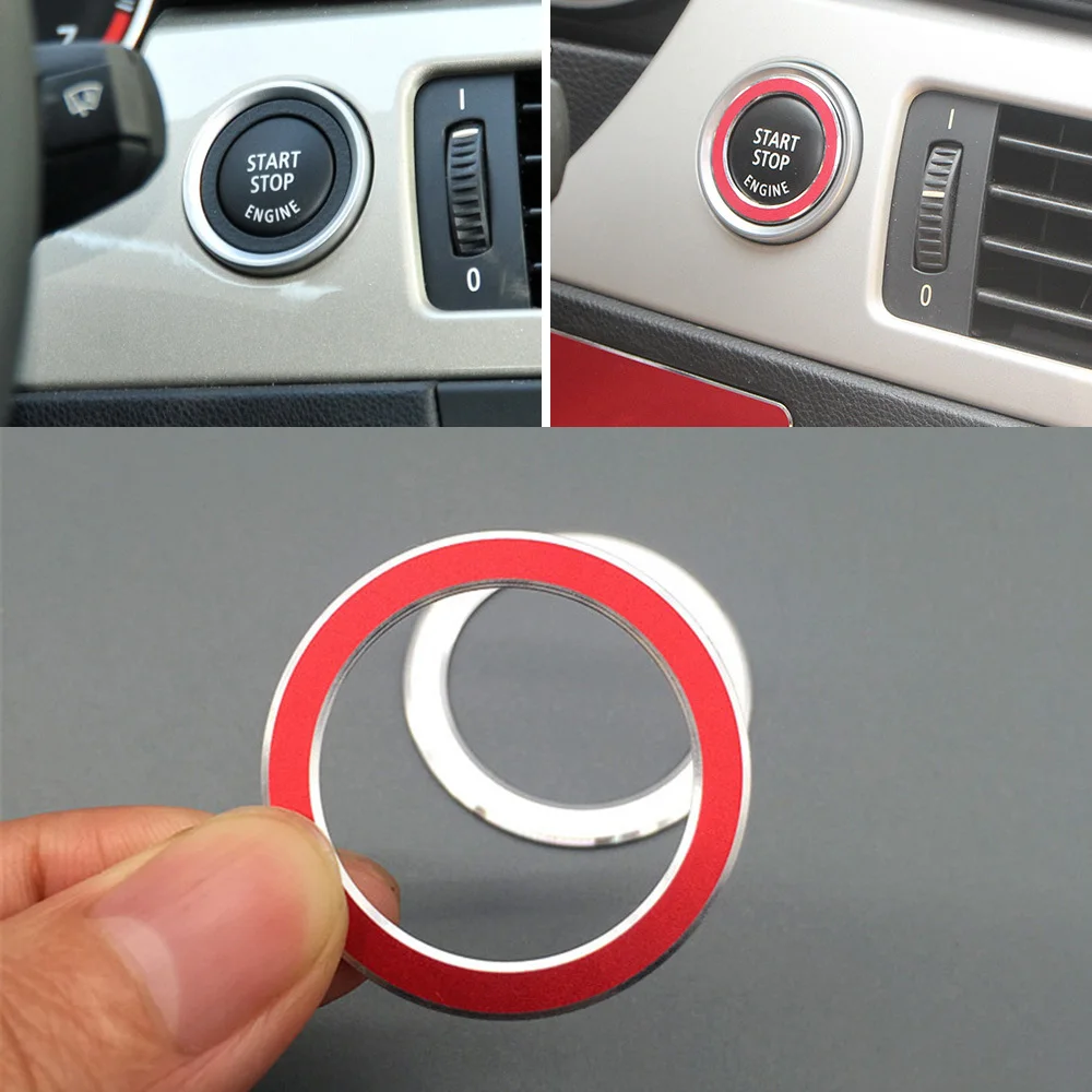 Автомобильный двигатель старт стоп кнопка крышка украшения наклейки для BMW 3