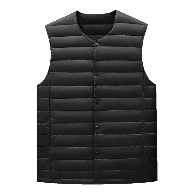 2022 NEW Spring Vest Ultra Light Jackets Men Fashion Sleeveless Outerwear Autumn Winter Coat 90% White Duck Down