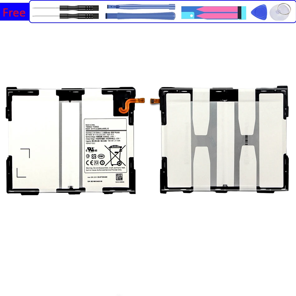 

EB-BT595ABE Battery 7300mAh For Samsung Galaxy Tab A2 10.5 SM-T590 T595 Tablet Bateria