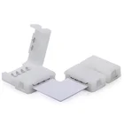 Кульно 10 мм 4 Pin-код L форма светодиодный rgb Разъем для подключения угловой правый угол 10 мм 5050 28353528 RGB светодиодный полосы светильник