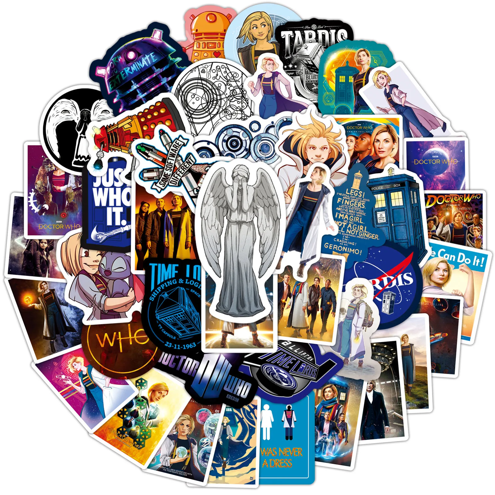 

10 / 30 / 50pcs Film Dr. Mystery Graffiti Waterproof Sticker Mobile Phone Case Guitar Notebook Refrigerator Water Cup Wholesale