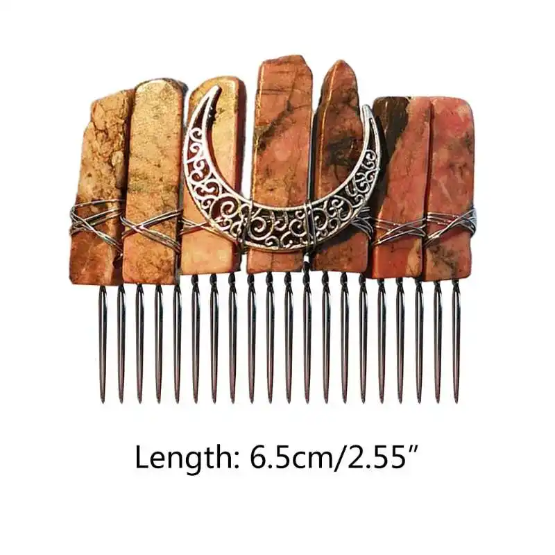 

crystal comb of ancient hair moon hairpin clip 649c