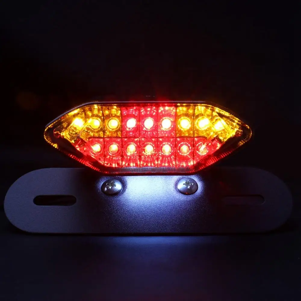 

motorcycle accessories 12V LED LED Motorcycle Tail light Assembly universal motorcycle light real lamps with brake turn sginals