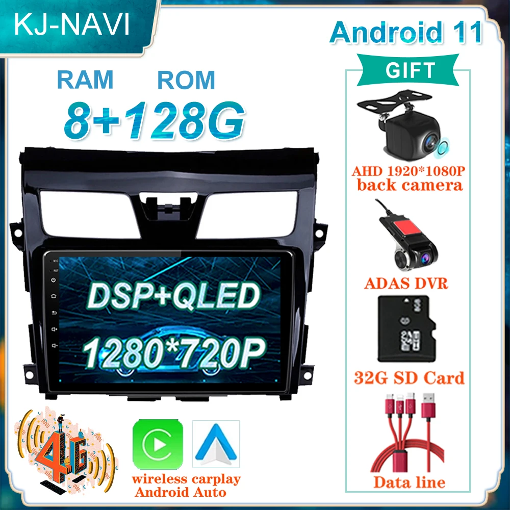 

Автомагнитола 10,1 дюйма, 8 + 128 ГГц, Android 11, для Nissan Teana J33 2013-2015, мультимедийный видеоплеер, навигация GPS, Bluetooth, 4G, Wi-Fi