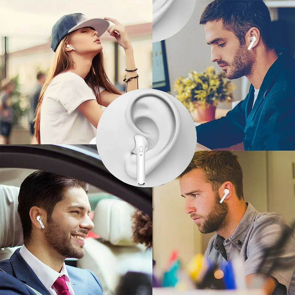 Беспроводная мини Bluetooth Спортивная гарнитура I7s TWS в уши Bluetooth гарнитура с зарядным устройством для мобильного телефона IPhone huawei samsung