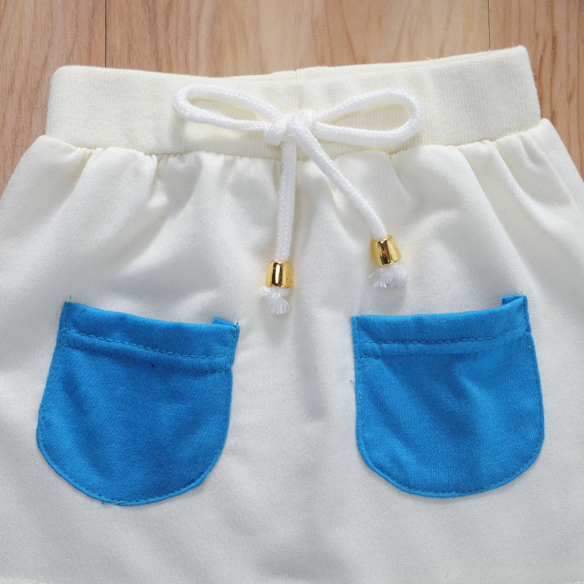 2 шт. футболка с карманами и юбка на бедрах|Комплекты одежды для девочек| |