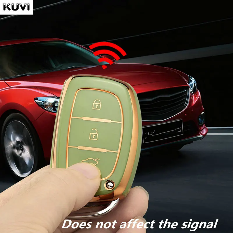 Чехол для автомобильного ключа из ТПУ Hyundai Tucson Sonata Fe Creta ix25 ix35 ix45 i10 i20 i30 i40 Verna Solaris