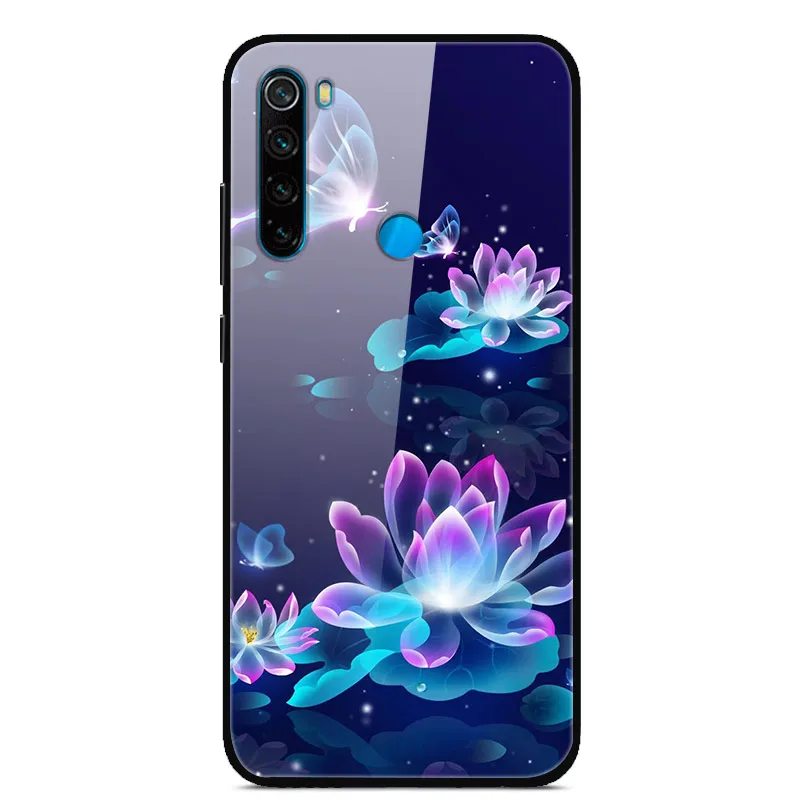 39 Для Xiaomi Redmi Note 8 T чехол из закаленного стекла жесткий чехол для телефона для Xiaomi Redmi Note 8 T Задняя крышка Redmi Note8T 8 T мягкий бампер - Color: 39