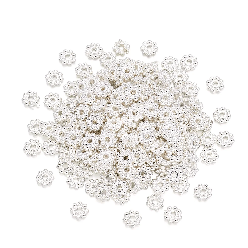 Бусина разделитель из металлического сплава с цветком маргаритки 5x300 мм|Бусины| |