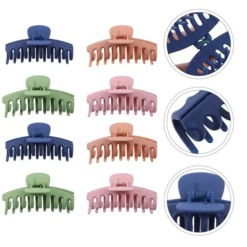 

8Pcs Hair Claw Big Large Hair Styling Hair Accessories Shower Jaw Clip Hair Clip